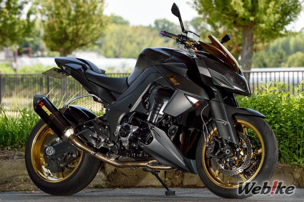 La carrosserie noire mate fait appel à l’individualité : Z1000 Custom