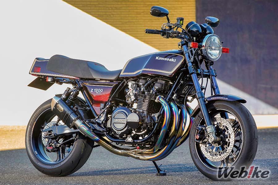 Une élégance frappante et une qualité supérieure exprimées par des couleurs harmonieuses : KAWASAKI Z1000Mk.II Custom