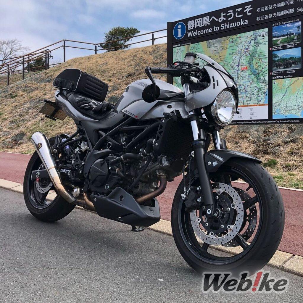 L’avantage de l’efficacité : SUZUKI SV650X Custom