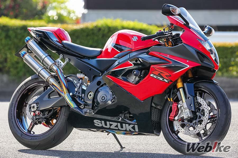 Ravissante en rouge : SUZUKI GSX-R1000 Custom par Shabon Dama