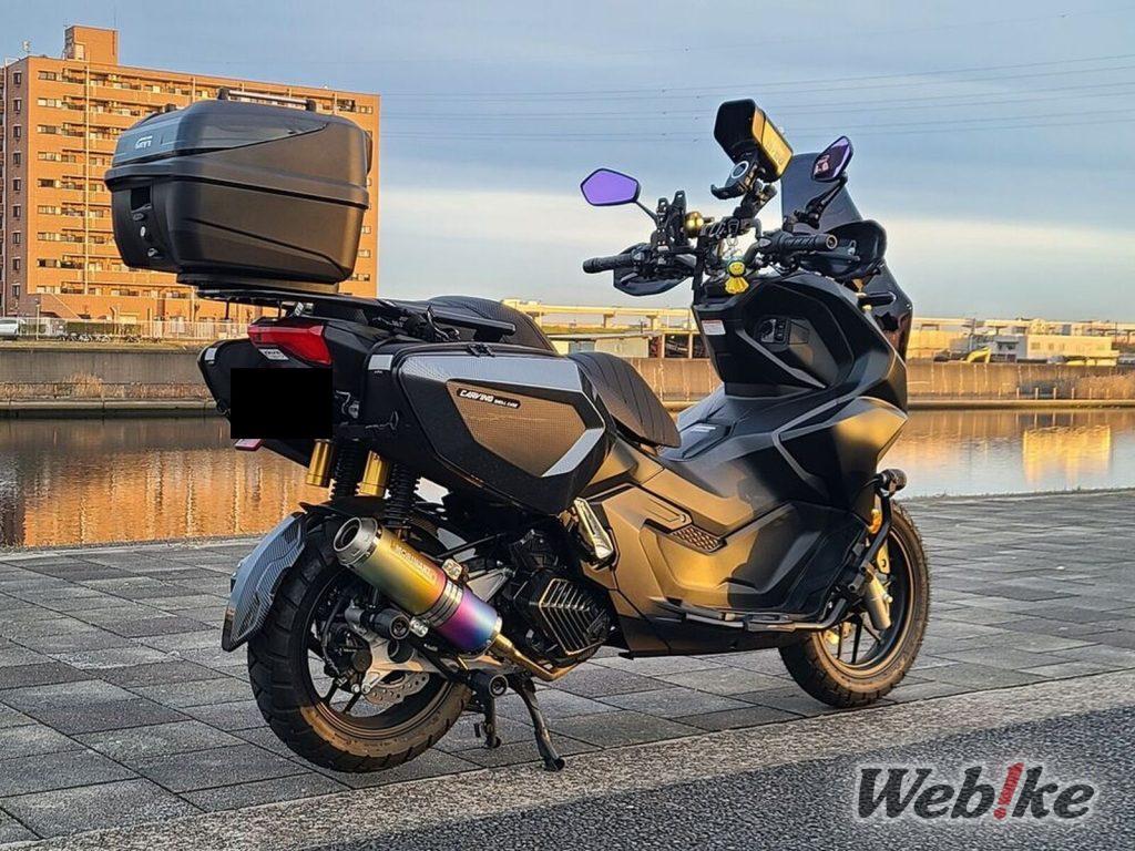 Soleil matinal et plaisir personnalisé : HONDA ADV160 Custom