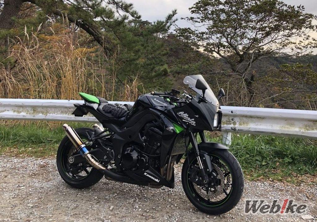 Un visage de ninja sur un Z1000 : KAWASAKI Z1000 Custom