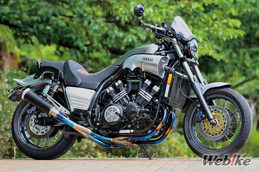 Forme, fonction et route ouverte : YAMAHA V-MAX Custom de KITAGAWA MOTORCYCLES